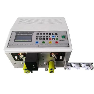 Máquina automática de corte e descolamento de fios de cabo para vários comprimentos de descolamento