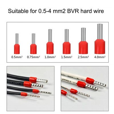 Máquina de trituração de ferrulas de grão único para cabo duro BVR de 0,5/0,75/1,0/1,5/2,5/4 mm2