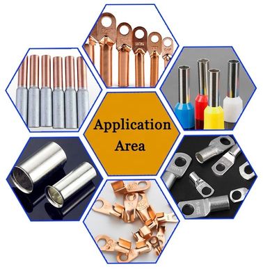 Máquina de trituração hexagonal semiautomática multifuncional de 40KN para conector de cobre