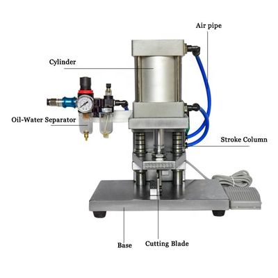 Máquina de corte de arame de cabo pneumático quadrado grande para 10 a 150 mm2 de arame BVR de 50 tempos