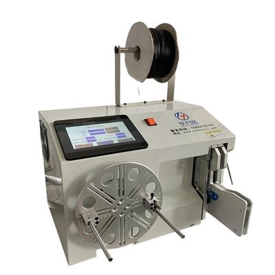 Enrolador de cabo de arame elétrico plano de potência ajustável para enrolamento manual e automático de bobinas
