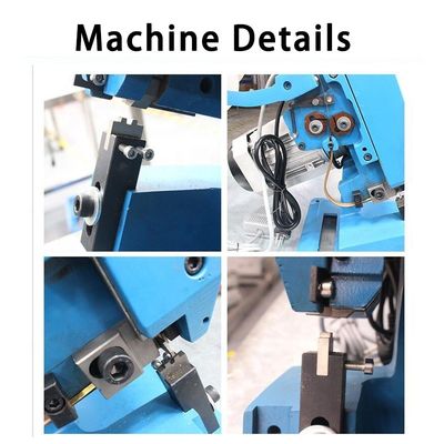 2/4/6/8mm Mute Copper Belt Crimping Splicing Machine com e 1,8T Pressing Capacity