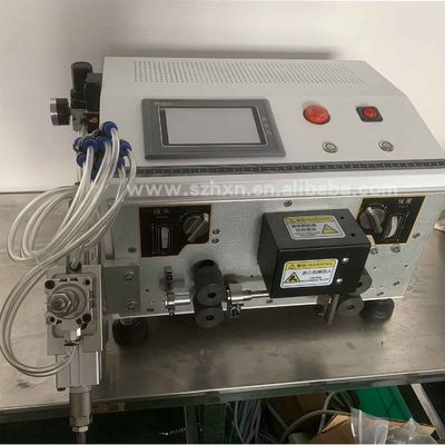 Máquina de corte multi-segmento para descascar a parte da frente e traseira
