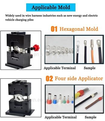 500*500*1050mm Máquina de trituração de terminais de pressão a frio hidráulica para conector de cabo de energia