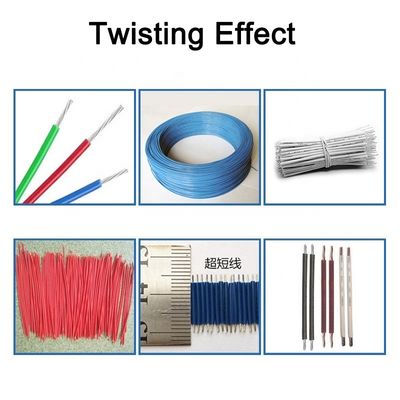 Distância de fio 0,1-1,5 mm2 AWG16-AWG32 Máquina de torção de corte de fio de alta velocidade