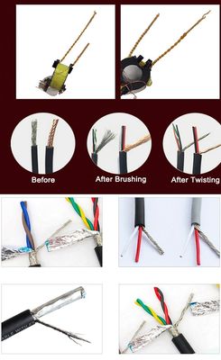 Máquina de torção de fios blindados YH-N100 Torcedor de cabo para comprimento de fio torcido de 5-60 mm