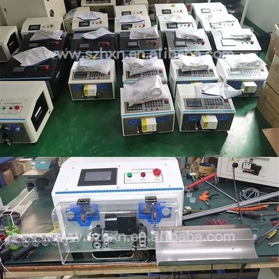 Máquina automática de corte e descolamento de fios de cobre com motor elétrico