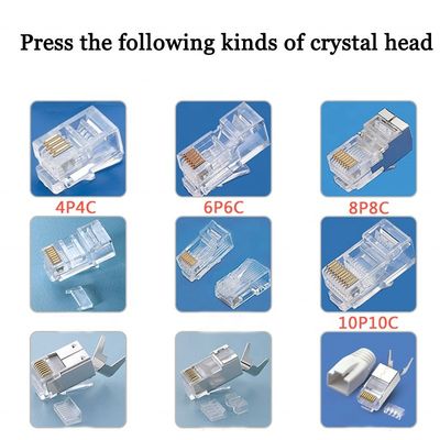 2P2C-8P8C Máquina de enxaguar conectores RJ45 aplicável com capacidade de enxaguamento de 0,5 T