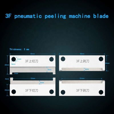 3F Máquina de descascar fios de núcleo lâmina Máquina de descascar pneumática faca suporte personalizado